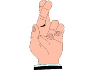 Sticker Custom Preview Image #067360 Hands Hands Alone Fingers Crossed