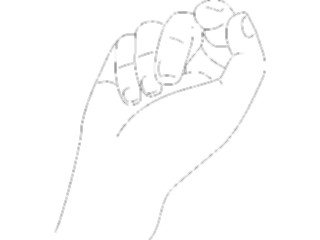 Sticker Custom Preview Image #067367 Hands Hands Alone Fist02