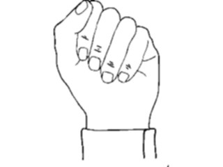 Sticker Custom Preview Image #067368 Hands Hands Alone Fist03