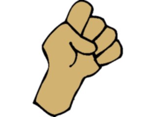 Sticker Custom Preview Image #067372 Hands Hands Alone Fist07