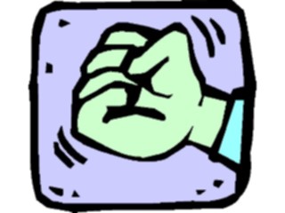 Sticker Custom Preview Image #067375 Hands Hands Alone Fist10