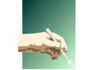 Sticker Custom Preview Image #067636 Hands Handswith Objects Fork