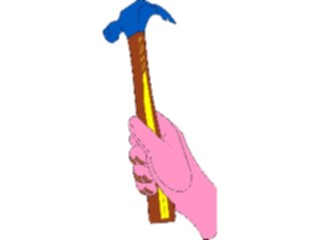Sticker Custom Preview Image #067654 Hands Handswith Objects Hammer3