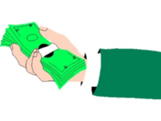 Sticker Custom Preview Image #067723 Hands Handswith Objects Money01