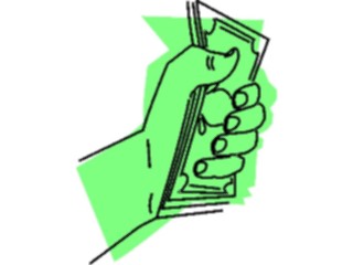 Sticker Custom Preview Image #067732 Hands Handswith Objects Money10