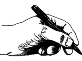 Sticker Custom Preview Image #067775 Hands Handswith Objects Pen09