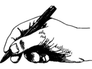 Sticker Custom Preview Image #067776 Hands Handswith Objects Pen10