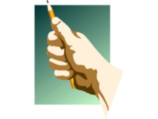 Sticker Custom Preview Image #067780 Hands Handswith Objects Pencil01