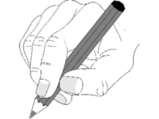 Sticker Custom Preview Image #067784 Hands Handswith Objects Pencil05