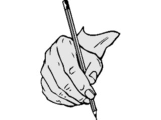 Sticker Custom Preview Image #067785 Hands Handswith Objects Pencil06