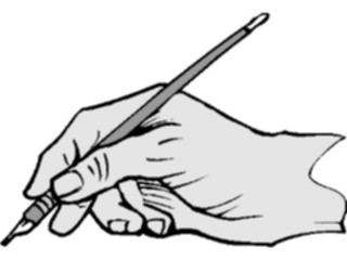 Sticker Custom Preview Image #067786 Hands Handswith Objects Pencil07