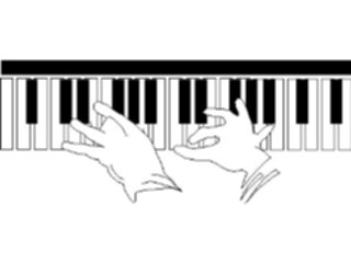 Sticker Custom Preview Image #067793 Hands Handswith Objects Piano