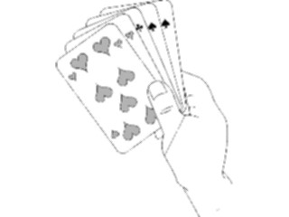 Sticker Custom Preview Image #067799 Hands Handswith Objects Playing Cards