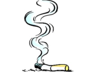 Sticker Custom Preview Image #068001 Health Medical Cartoons Cigarette1
