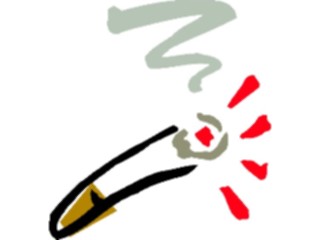 Sticker Custom Preview Image #068004 Health Medical Cartoons Cigarette4