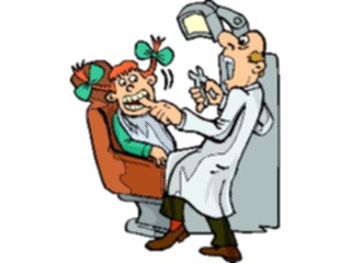 Sticker Custom Preview Image #068045 Health Medical Cartoons Dentist Patient