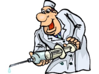 Sticker Custom Preview Image #068050 Health Medical Cartoons Dentistwith Syringe1