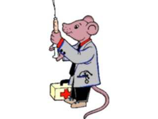 Sticker Custom Preview Image #068098 Health Medical Cartoons Doctor Mouse2