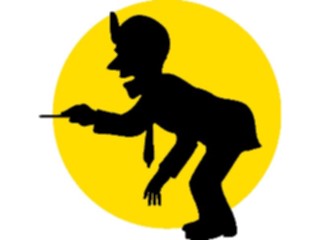 Sticker Custom Preview Image #068109 Health Medical Cartoons Doctor Silhouette