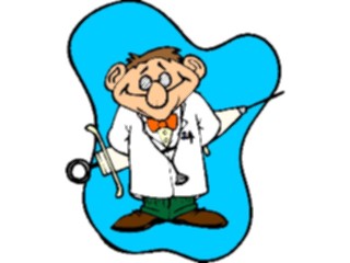 Sticker Custom Preview Image #068113 Health Medical Cartoons Doctorwith Big Needle