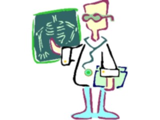 Sticker Custom Preview Image #068115 Health Medical Cartoons Doctor X Ray