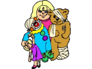 Sticker Custom Preview Image #068121 Health Medical Cartoons Dollsin Bandages
