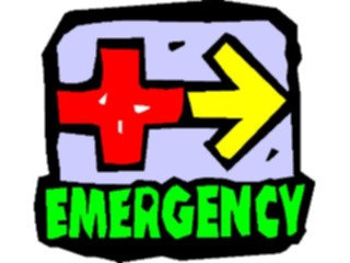 Sticker Custom Preview Image #068137 Health Medical Cartoons Emergency Sign2