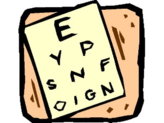Sticker Custom Preview Image #068140 Health Medical Cartoons Eye Chart