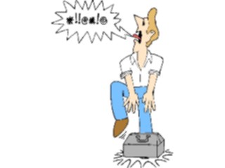 Sticker Custom Preview Image #068165 Health Medical Cartoons Foot Injury1