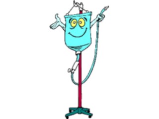 Sticker Custom Preview Image #068217 Health Medical Cartoons I V Happy