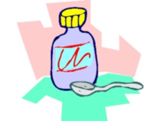 Sticker Custom Preview Image #068270 Health Medical Cartoons Medicine Spoon1