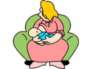 Sticker Custom Preview Image #068286 Health Medical Cartoons Mother Nursing