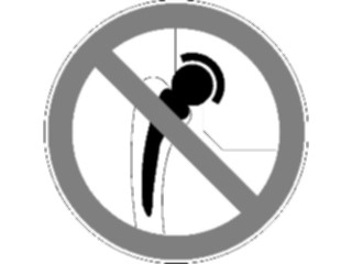 Sticker Custom Preview Image #069336 Health Medical Signs Symbols No Metal Implants