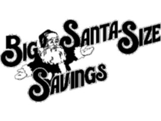 Sticker Custom Preview Image #069594 Holidays Advertising Christmas Santa Size Savings