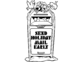 Sticker Custom Preview Image #069600 Holidays Advertising Christmas Send Holiday Mail Early