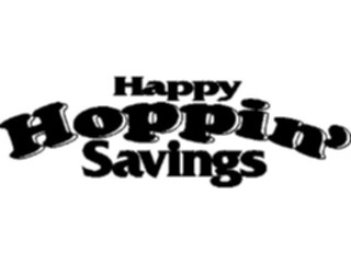 Sticker Custom Preview Image #069696 Holidays Advertising General Happy Hoppin Savings