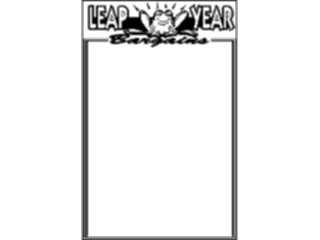Sticker Custom Preview Image #069734 Holidays Advertising General Leap Year Bargains Frame