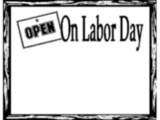 Sticker Custom Preview Image #069769 Holidays Advertising General Openon Labor Day Frame