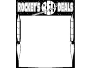 Sticker Custom Preview Image #069793 Holidays Advertising General Rockets Red Deals Frame