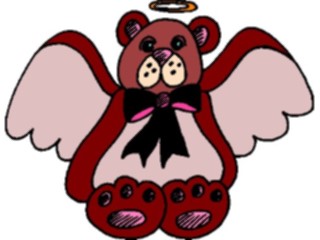 Sticker Custom Preview Image #069912 Holidays Christmas General Angel Bear