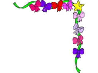 Sticker Custom Preview Image #070011 Holidays Christmas General Bows Star Corner2