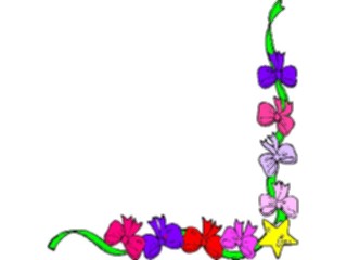 Sticker Custom Preview Image #070012 Holidays Christmas General Bows Star Corner3