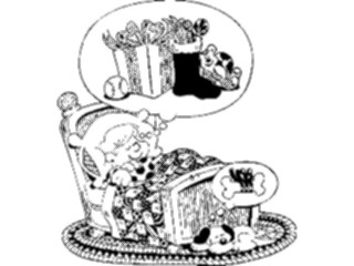 Sticker Custom Preview Image #070014 Holidays Christmas General Boy Dreaming1