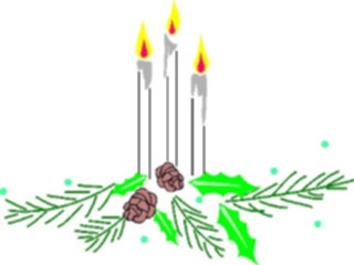 Sticker Custom Preview Image #070046 Holidays Christmas General Candle25