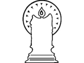 Sticker Custom Preview Image #070068 Holidays Christmas General Candle Frame1