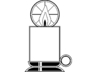 Sticker Custom Preview Image #070071 Holidays Christmas General Candle Holder Frame