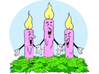 Sticker Custom Preview Image #070097 Holidays Christmas General Candles Singing