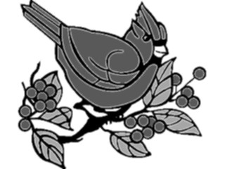 Sticker Custom Preview Image #070153 Holidays Christmas General Cardinal Bird2