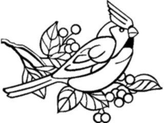 Sticker Custom Preview Image #070154 Holidays Christmas General Cardinal Bird3