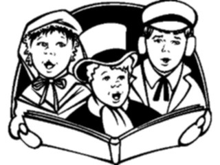 Sticker Custom Preview Image #070167 Holidays Christmas General Carolers5
